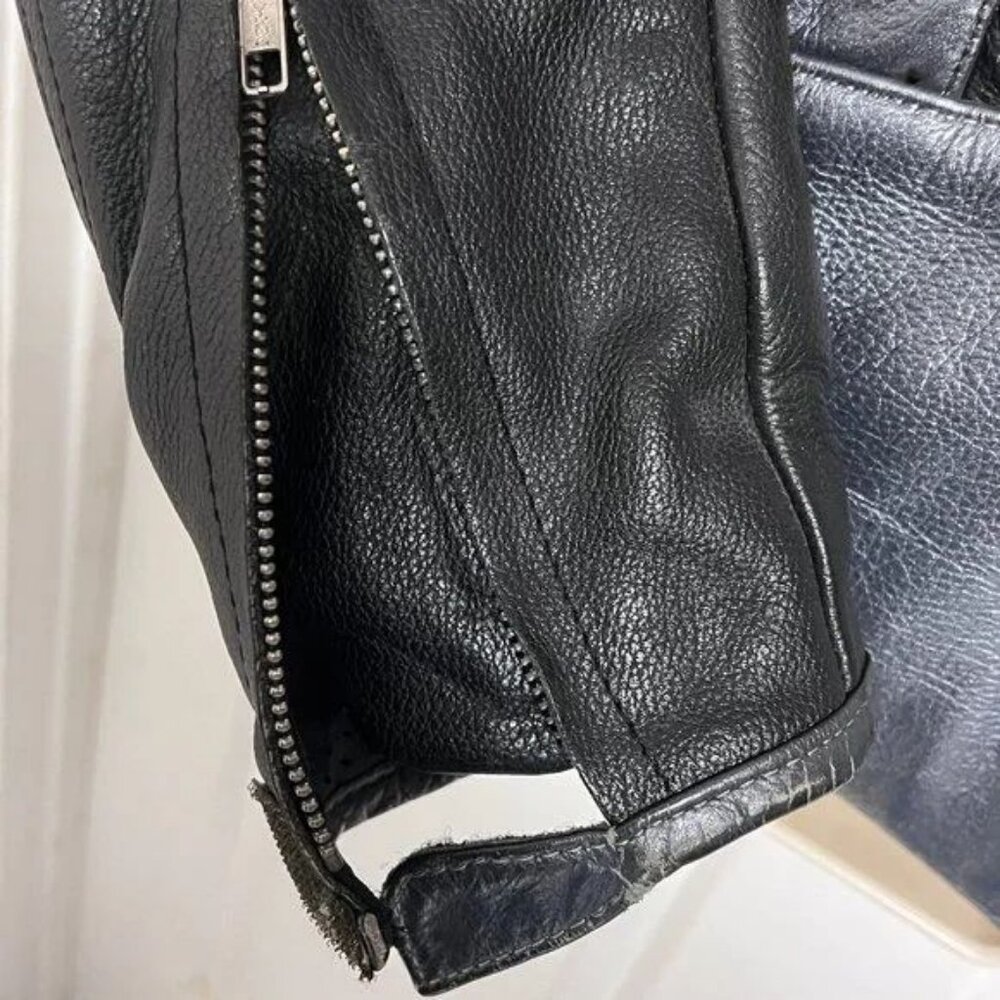 AGVSPORT BREEZE Real Leather Perforated Cycle 🏍️ Jacket w/ ARMOR💪 🛡️-Size 48 - Picture 12 of 12